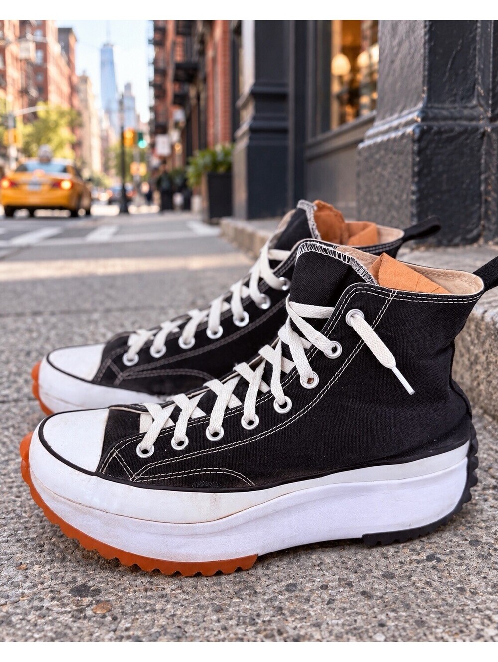 Converse Run Star Hike Hi Black White Gum Platform Men 11.5 Women 13 168800C
